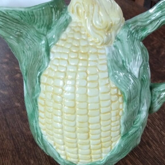 Corn Cob Ceramic Pitcher - Picture 3 of 9